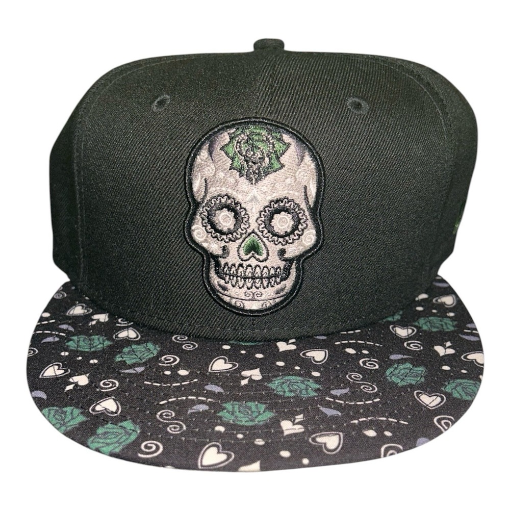 Milwaukee Bucks New Era 9FIFTY Sugar Skull Day of the Dead Snapback Hat NBA
